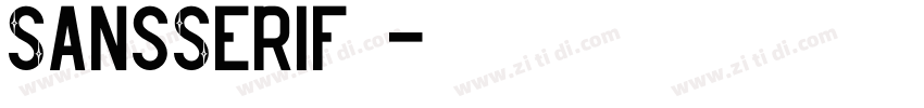SansSerif 粗体字体转换